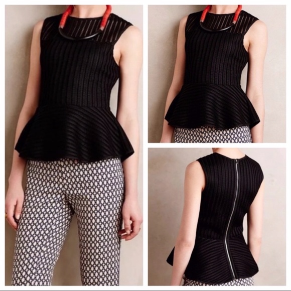 Urban Outfitters Tops - UO HD in Paris Black Structured Peplum Corset Top